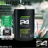 Herbalife HERBALIFE24 Enhanced Protein Powder: Natural Flavor (640 G) for The 24-Hour Athlete, Natural Flavor, No Artificial Sweetener, 0g Added Sugar, Gluten-Free