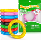 BuggyBands Mosquito Bracelets, 30 Pack Individually Wrapped Wristbands, DEET Free, Natural and Waterproof Bands, Camping Travel Essentials