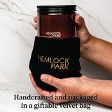 Hemlock Park Crackling Wood Wick Candle Handcrafted with Natural Coconut Wax and Essential Oils (Yuzu Citrus, Standard 8 oz)