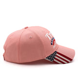 Trump Merchandise Trump Hat 2024 for President MAGA Hat Make America Great Again with USA Flag Cap Donald Trump Gifts Pink