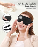 LKY DIGITAL Sleep Mask for Side Sleeper 3 Pack, 100% Blackout 3D Eye Mask for Sleeping, Night Blindfold for Men Women