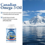 ADVANCED OMEGA Seal Oil 500mg (300 Softgels), Canadian Newfoundland Harp Seal Omega-3 Supplement, Non-GMO, Gluten-free, Soy-free, and Dairy-free, Made in Canada