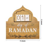 Ramadan Mubarak Advent Calendar 2023 DIY Countdown Calendars Eid Decorations for Home Ramadan Ornament Kids Wood