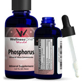 WellnessOne Liquid Phosphorus Supplements - Ionic Phosphorus Supplement from Ortho Phosphoric Acid for Healthy Bones & Teeth, Protein & Energy Production - Non-GMO, Vegan, Gluten Free - 1.67 fl oz