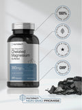 Chelated Magnesium | 360mg | 240 Capsules | Non-GMO & Gluten Free Supplement | by Horbaach