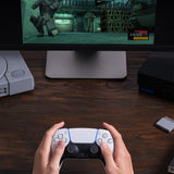 8Bitdo Retro Wireless Controller Adapter Receiver for PS1 PS2 / Windows 10/11, Compatible with PS5/PS4 Controller, Xbox Series Controller, Xbox One Bluetooth Controller and Switch Pro Controller