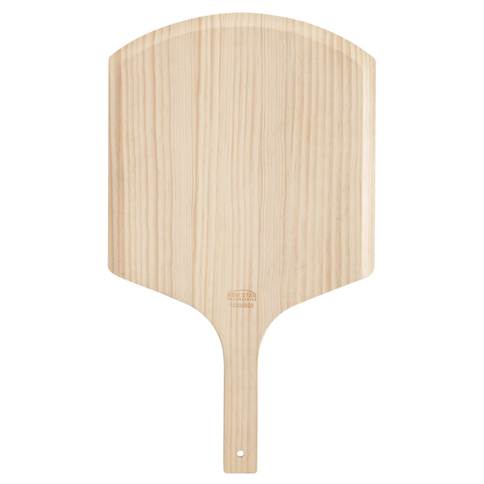 New Star Foodservice Wooden Pizza Peel, 16" L x 14" W, 24" Overall