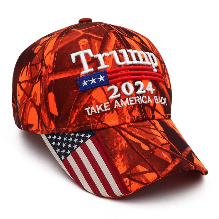 Trump Merchandise Trump Hat MAGA Hat Donald Trump 2024 Hat Take America Back USA Embroidery Adjustable Baseball Cap