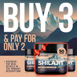 Himalayan Organic Shilajit Resin - 500mg Pure Shilajit Supplement with Over 85 Humic Acid, Enhances Metabolism & Immune System - 100 Servings, 50g.