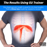 Bas Rutten O2 Inspiratory Muscle Training Device for Improving Diaphragmatic Breathing | Portable Lung Muscle and Respiratory Power Training Device | High Altitude Breathing Trainer | Blue