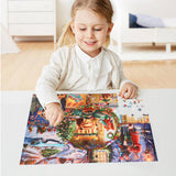 Advent Calendar 2023 Christmas Jigsaw Puzzles, Xmas' Coming Puzzles for Adults Kids, 24 Parts 1000 Pieces Christmas Countdown Calendars Jigsaw Puzzles Gift Puzzle Home Decoration