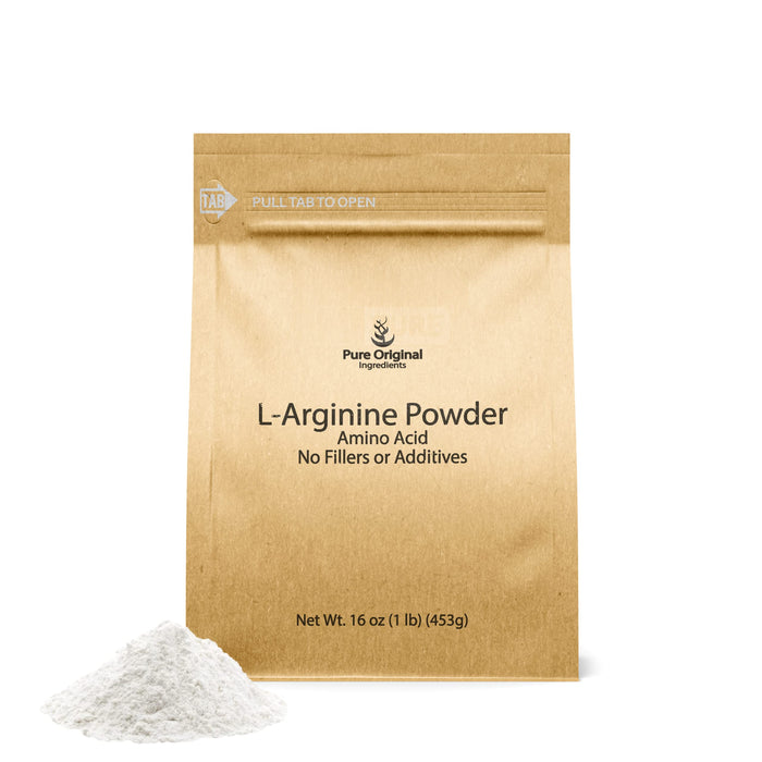 PURE ORIGINAL INGREDIENTS L-Arginine Powder (1 lb) Amino Acid, No Fillers, Dietary Supplement