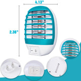 4 Pack Plug in Bug Zapper Indoor Flying Insect Trap, Electronic Mosquito Zapper Gnat Traps with LED Light for Patio, Bedroom, Kitchen, Office