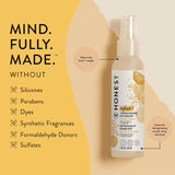 The Honest Company Conditioning Hair Detangler 3-Pack | Leave-in Conditioner + Fortifying Spray | Tear-free, Cruelty-Free, Hypoallergenic | Citrus Vanilla Refresh, 4 fl oz each (pack of 3)