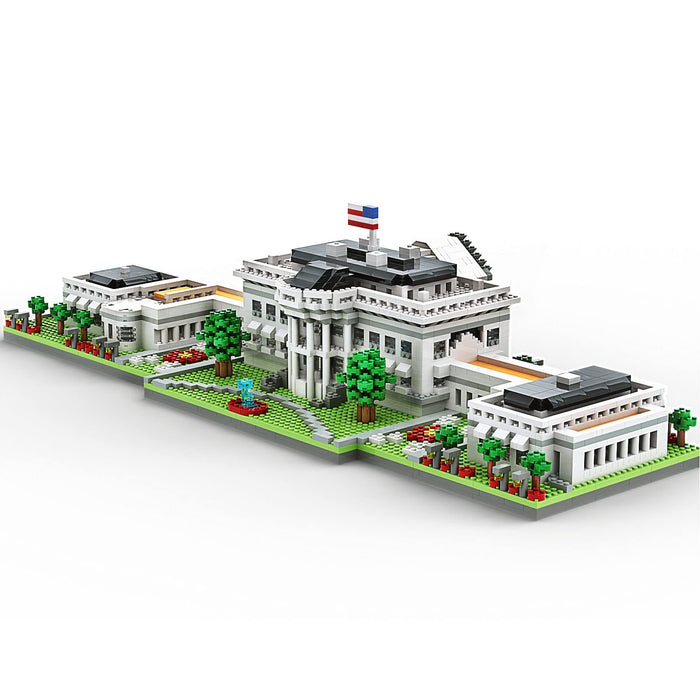 SEMKY Micro Mini Blocks White House Famous Landmark Model Set,(3000Pieces) -Building and Architecture Toys Gifts for Kid and Adult