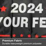 Trump 2024 Flag 3x5 Outdoor Double Sided 3 Ply Heavy Duty Fuck your feeling Trump Flags Banner for Outside with 2 Brass Grommets UV protection Fade Resistant for Rooms Outdoor Indoor Decoration Banner