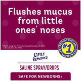 Little Remedies Saline Spray and Drops | Safe for Newborns | 0.5 Fl Oz (Pack of 3) + Tucks Medicated Cooling Pads, 100 Count
