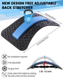 Back Stretcher Lumbar Back Cracker with Magnet Back Massager for Lower Back Pain Relief Upgraded Multi-Level Back Support Stretcher Spinal Board Device for Herniated Disc, Sciatica, Scoliosis