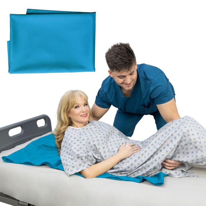 Vive Tubular Patient Slide Sheet for Moving Patients (28" x 47") - Patient Transfer Slide Sheet - Sliding Transfer Sheet & Draw Sheet for Elderly