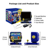 RETRO STATION Capcom Arcade Console, Pre-Loaded with Official Licenced Capcom 5 Street Fighter Series Games and 5 Mega Man Series Games, 8 Inch LCD Monitor and Support HDMI Output to Large Screen