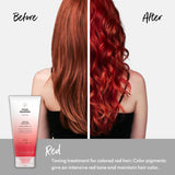 FOUR REASONS Color Mask - Red - (27 Colors) Toning Treatment, Color Depositing Conditioner, Tone & Enhance Color-Treated Hair - Semi Permanent Hair Dye, Vegan and Cruelty-Free, 6.76 fl oz