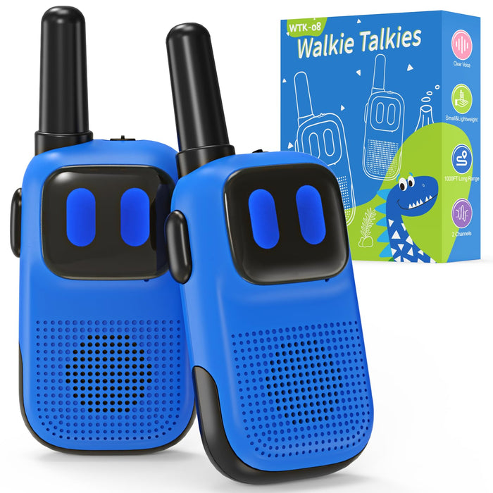 Holiky Toys for Ages 5-7 Boys Girls, Walkie Talkies for Kids 1000FT Range 2 Channels 2 Way Radio Toy Christmas Birthday Gifts for Girls Boys Ages 3 4 5 6 7 8 9 Camping Hiking Outdoor Games