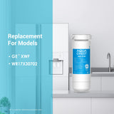 AQUA CREST XWF Refrigerator Water Filter, Replacement for GE® XWF water filter, NSF Certified, 3 Filters