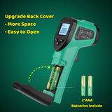 Infrared Thermometer Gun for Cooking, -58℉~1022℉, Digital Laser Temperature Gun for Blackstone Pizza Oven Reptiles, IR thermometer with Carrying Storage Case, Larger Font, LCD Backlit, Green