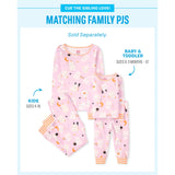 The Children's Place baby girls Family Matching Christmas Holiday Sets, Snug Fit 100% Cotton, Adult, Big Kid, Toddler, Pajama Set, Hlwn Pnk Ghost, 8 US