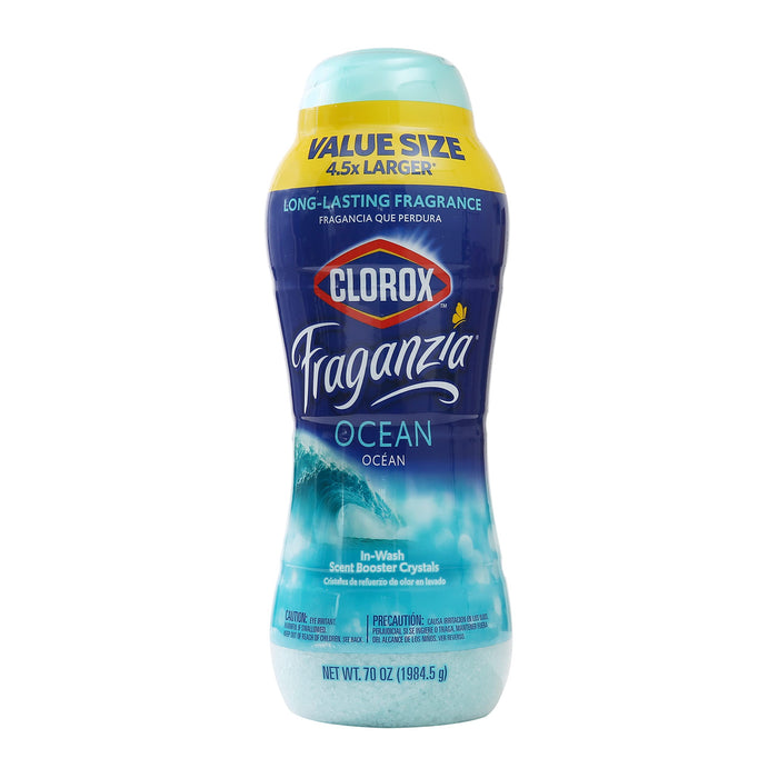 Clorox Fraganzia in-Wash Scent Booster Crystals in Ocean Scent, 70 Oz | Laundry Scent Booster Crystals | in-wash Scent Booster for Fresh Laundry in Oc