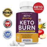 KETO advantage KETO BURN 2-pack 60 capsules.