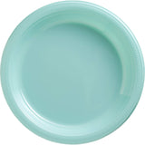 Robin's Egg Blue Round Disposable Plastic Plates - 10.25" (Pack Of 50) - Sturdy Dinnerware For Parties, Events & Everyday Use