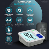 Upper Arm Blood Pressure Monitor - Large BP Cuff 9-17 Inches, Automatic Digital BP Machine for Home Use with Backlit LCD, Dual-User Mode, Pulse Rate Meter, 3-Color Hypertation Indicator