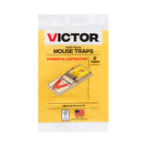 Victor M035-12 Plastic Pedal Easy Set Sustainably Sourced FSC Wood Snap Mouse Trap - 12 Traps