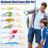 Fishing Advent Calendar 2024 Adult Men Teen Boys, 24 Day Fishing Lure Countdown Calendar with Spoons Minnow Popper Crankbait VIB Xmas Fishing Gift for Father Granpa Brother Boyfriend