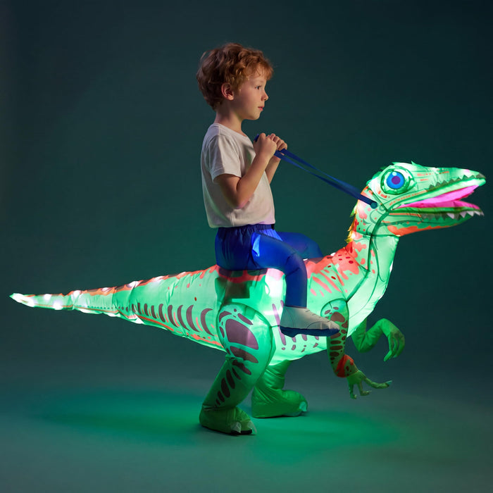 Minetom Halloween Light-Up Inflatable Dinosaur Costume For Kids,Toddler