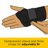 FUTURO Compression Stabilizing Wrist Brace, Left Hand, L/XL