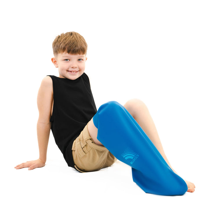 BLOCCS 100% Waterproof Cast Cover for Kids Leg- Swim on Vacation, Shower & Bathe. Durable Child Leg Cast Protector for Shower or Swimming - #CL78-M - Child Leg - (Medium)