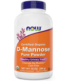 NOW Foods Pure, Organic D-Mannose 10 oz Powder - Bladder Cleanse and Urinary Tract Health Supplement - Non-GMO - Vegan Friendly - 2000mg / 2 Grams per Serving