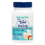 Natures Plus Say Yes to Dairy - 50 Chewable Tablets - Natural Lactase Enzyme Supplement, Maximum Strength Digestive Aid, Lactose Intolerance Relief - Gluten-Free - 50 Servings