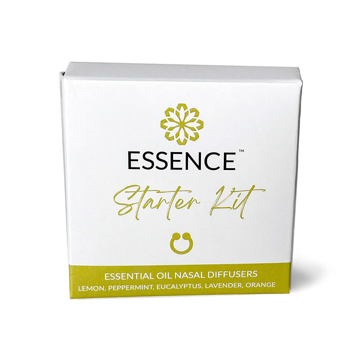 Essence Nasal Diffuser | Essential Oil Ring | Silicone Nose Inhaler Bundle Pack (Starter Kit)