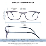 Superior Extremely Light Bifocal Reading Glasses Men Aluminum Arm TR90 Frame Blue Light Blocking Computer Readers Spring Hinge (+2.5, Bifocal & Aluminum Arm)