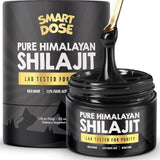 Smart Dose Pure Himalayan Shilajit Resin - Over 85% Fulvic Acid & Large Jar w/ 125 Servings - Probably The Purest Shilajit on The Market - US Lab Tested for Authentic & Natural Himalayan Organic
