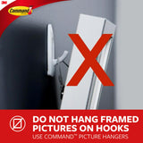 Command Large Utility Hooks, Holds up to 5 lb, 7 Hooks and 12 Command Stips, Damage Free Hanging Wall Hooks with Adhesive Strips, No Tools Adhesvie Hooks for Hanging, Organization and Storage