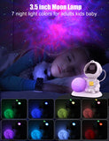 Astronaut Galaxy Projector, 3 in 1 Star Projector with 3.5 inch Moon Lamp, Remote & Timer, 33 Light Effects Space Projector for Bedroom, Kids Adults Room Decor Aesthetic, Gifts for Christmas Birthdays