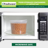 Freshware Plastic Deli Containers 32 oz, 64 ounce, 64 oz, 12-Set