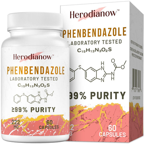 Herodianow Phenbendazol 222MG | 99% Purity | Lab | 60 Capsules