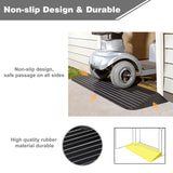 Candockway 3" Rise Threshold Ramps Doorway, Wheelchair Ramp with Non-silp Surface, 4400 LBS Capacity, Solid and Portable, for Steps, Driveway and Curb Black