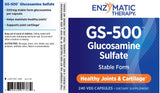 Nature's Way GS-500 Glucosamine Sulfate, Joint Health Support Supplement*, 240 Capsules