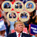 2024 Donald Trump Campaign Attack Commemorative Coin Set in Bag, Supports Trump Gift